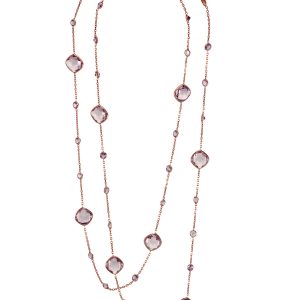 Multi-Stone Long Necklace