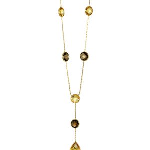Multi-Stone Y Necklace
