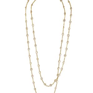 Multi-Stone Long Necklace