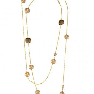 Multi-Stone Long Necklace