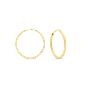 Square Tube Sleeper Earrings, Small