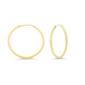 Square Tube Sleeper Earrings, Medium