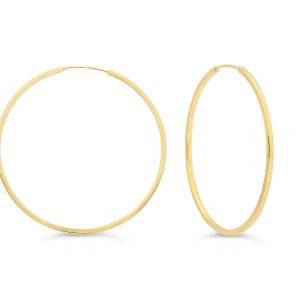 Square Tube Sleeper Earrings, Large