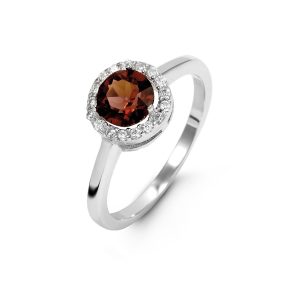 Silver Halo Rings