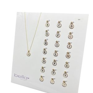 Initials With Enamel Pendant