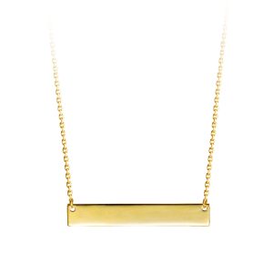 Engravable Bar Necklace , 25MM