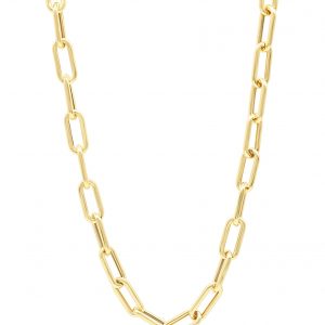 Chunky Rounded Paperclip Necklace , 8MM