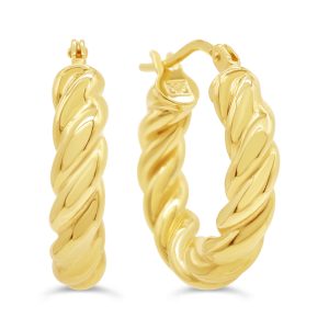 Twisted Hoop Earrings