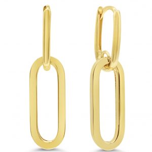 Dangling Paperclip Earrings