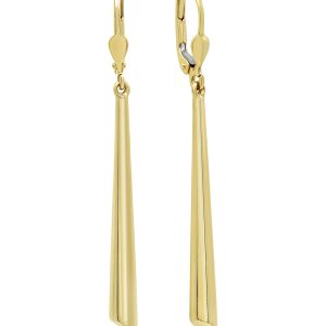 Long Polished Dangle Earrings