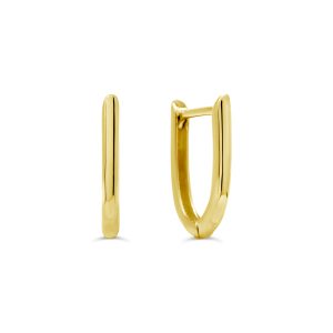 U-Shaped Huggie Earrings