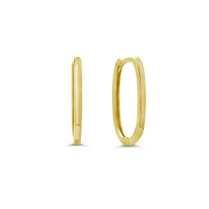 Oval Huggie Earrings