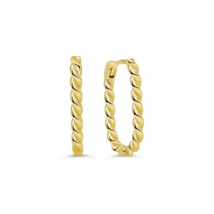 Twisted Ova Huggie Earrings