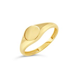 Round Signet Rings