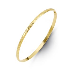 Diamond-Cut Slip-on Bangle