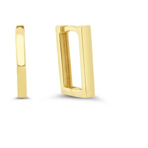 Rectangle Huggie Earrings