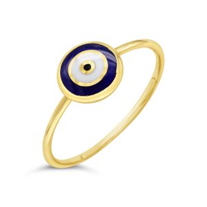 Round Evil Eye Rings