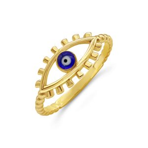Eye Shape Evil Eye Rings