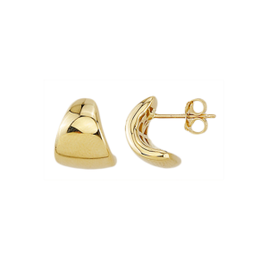 Graduated J-Hoop Stud Earrings