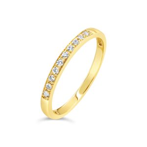 Stackable Bead Set Band, 0.10TDW