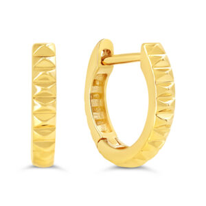 Cut Out Small Huggie Earrings
