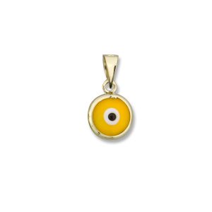 Evil Eye Pendant with Yellow