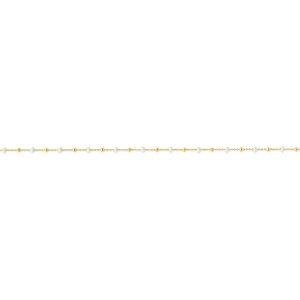Beaded Enamel Bracelet, White