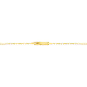 Fancy Cable Chain Bracelet With ID