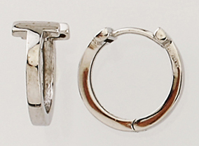 T Square Huggie Earrings