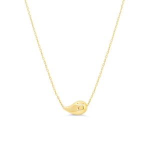 Sideways B-Drop Necklace, Small