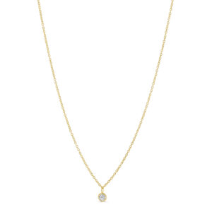 Single Lab Diamond Necklace , 0.14ct