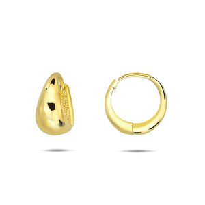 High-Polished Huggie Earrings