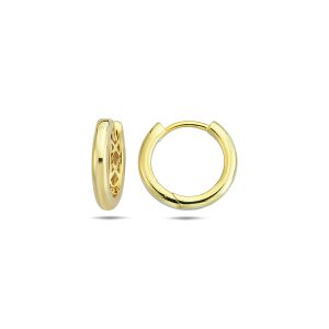 Round Huggie Earrings, Medium