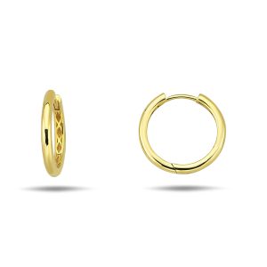 Round Huggie Earrings, Large