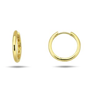Round Huggie Earrings, Extra Large