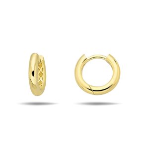 Round Huggie Earrings, Small