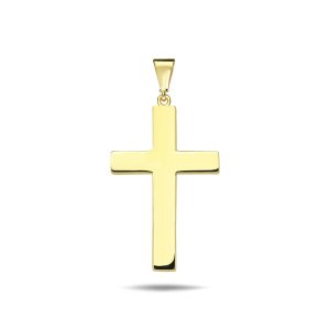 High-Polished Cross Pendant, Large