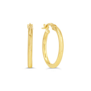 2MM Hoop Earrings, Medium