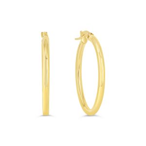 2MM Hoop Earrings, Large