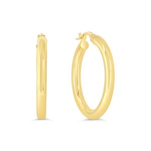 3MM Hoop Earrings, Large
