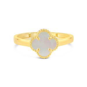 MOP Clover Ring, Small