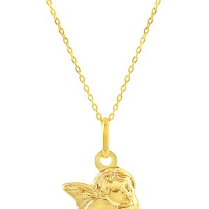 Guardian Angel Pendant, Cable Chain