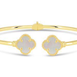 MOP Two Clover Bangles