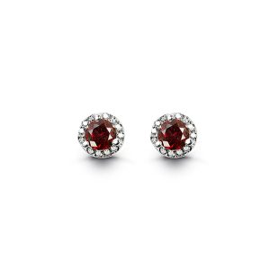 Silver Halo Earrings