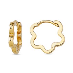 Flower Huggie Earrings