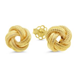 Love Knot Stud Earrings