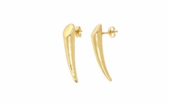 Puffy Claw Shaped Stud Earrings