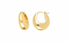 Large Tapered Hoop Earrings