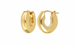 Polished Tube Hoop Earrings