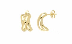 Crossover Stud Earrings